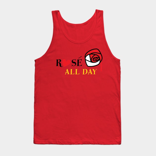 Rosé All Day – Queen of Hearts Tank Top by DisneyPocketGuide